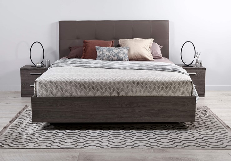 Двуспальная кровать Vena (ясень ориноко) 160х190 с основанием в Артеме - изображение 5