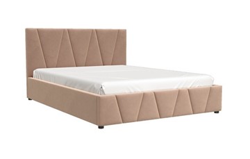 Спальная кровать Вендетта (вариант 3 велюр) 1600х2000 с основанием в Артеме