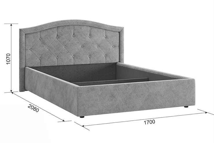 Кровать двуспальная Верона 2 1.4, Карамель (велюр) в Артеме - изображение 3