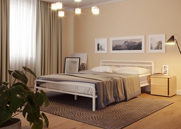 Кровать двуспальная Леон, 1600, белый во Владивостоке - предосмотр