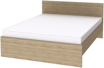 Кровать в спальню K16 с основанием, цвет Дуб Сонома в Уссурийске