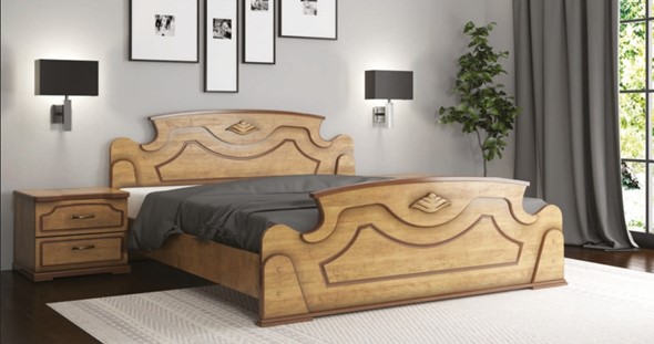 Двуспальная кровать Грация 160*190 с основанием во Владивостоке - изображение