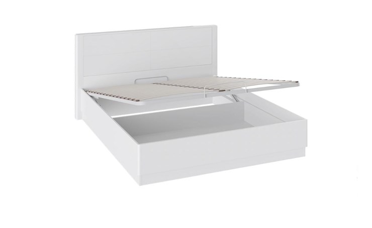 Кровать с подъемным механизмом Наоми 1600, цвет Белый глянец СМ-208.01.02 во Владивостоке - изображение 1