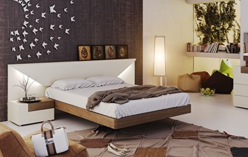 Полуторная кровать Elena с подсветкой (160x200) в Артеме - предосмотр 1
