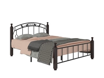 Полутороспальная кровать Гарда 5, 140х200, черная в Уссурийске - предосмотр 1