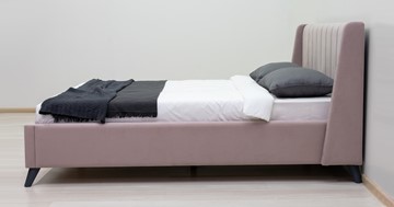 Двуспальная кровать с механизмом Мелисса 160,арт. Тори 45 велюр (ява) + кроватное дно во Владивостоке - предосмотр 3