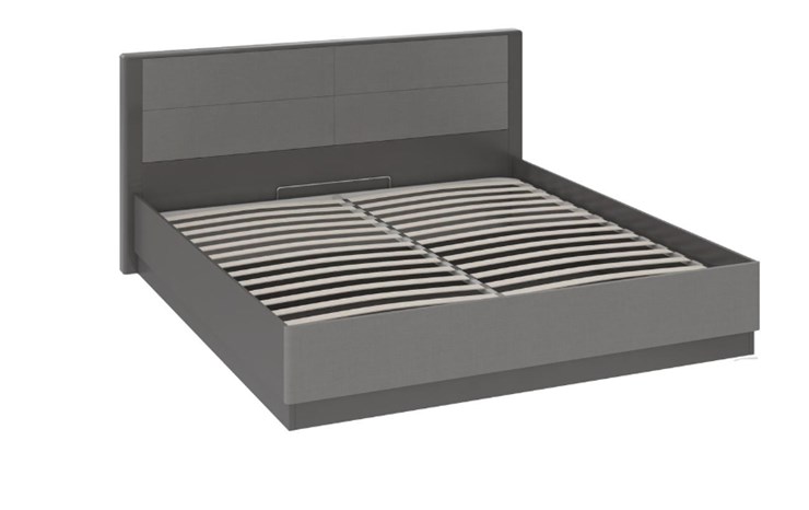 Двуспальная кровать с механизмом Наоми 1600, цвет Фон серый, Джут СМ-208.01.02 во Владивостоке - изображение 1