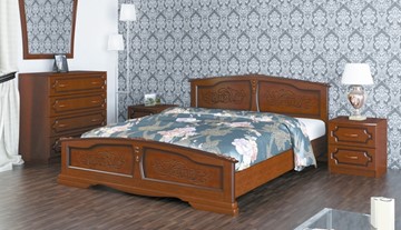 Спальная кровать Елена (Орех) 140х200 во Владивостоке