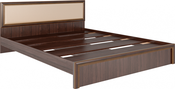 Кровать Беатрис М09 с мягким изголовьем (Орех Гепланкт) в Находке - изображение