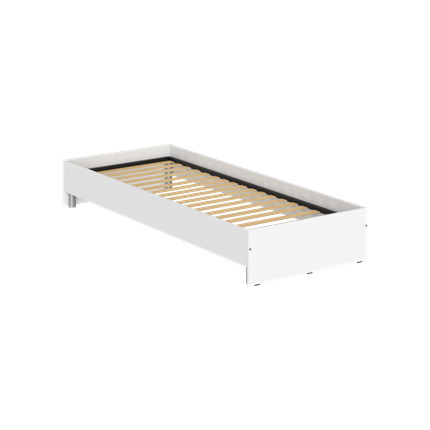 Кровать без изголовья KANN KBW 208 2040х840х300 мм. Белый в Артеме - изображение