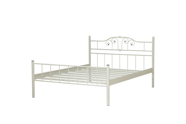 Кровать двухспальная 42.26-01 БОСТОН, металл белый во Владивостоке - изображение 3