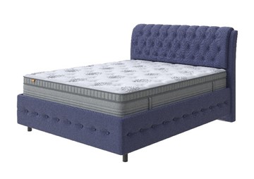 Двуспальная кровать Como (Veda) 4 Grand 180х200, Рогожка (Firmino Полуночный синий) во Владивостоке