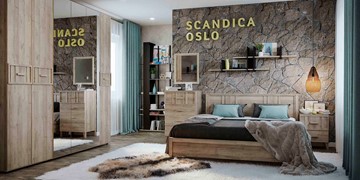 Кровать SCANDICA OSLO 308 (140), Основание с гибкими ламелями (дерево) во Владивостоке - предосмотр 2