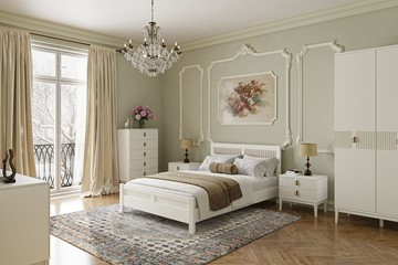 Кровать в спальню Фрида (белый античный) 160х200 во Владивостоке - предосмотр 2