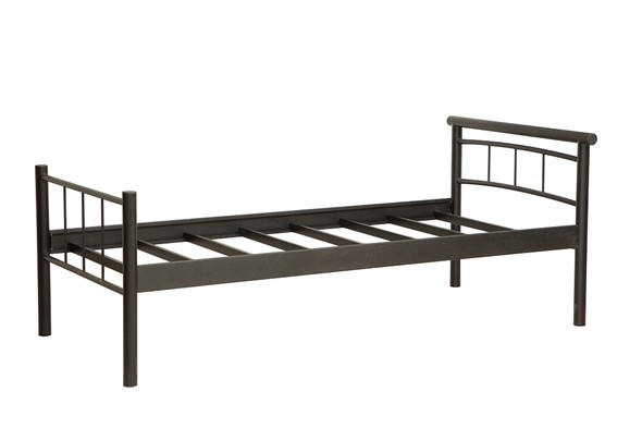 Кровать односпальная 42.25-01 ТОКИО, металл черный во Владивостоке - изображение