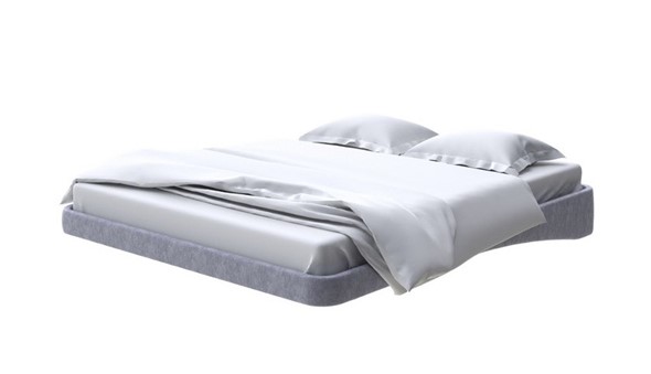 Парящая кровать 160х200, Флок (Бентлей Серый космос) в Артеме - изображение
