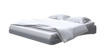 Кровать парящая 200х200, Искусственная шерсть (Лама Темно-серый) в Артеме