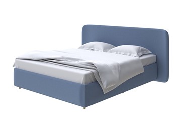 Кровать с бельевым ящиком Lorena 140x200, Велюр (Scandi Cotton 22 Морская гроза) в Артеме