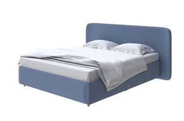 Кровать с бельевым ящиком Lorena 160x200, Велюр (Scandi Cotton 22 Морская гроза) в Артеме