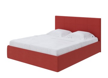 Кровать с подъемным механизмом Alba 180х200, Велюр (Forest 13 Красный) в Артеме