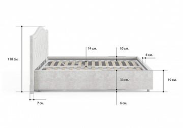 Кровать с подъемным механизмом Ancona 180х200 в Артеме - предосмотр 4
