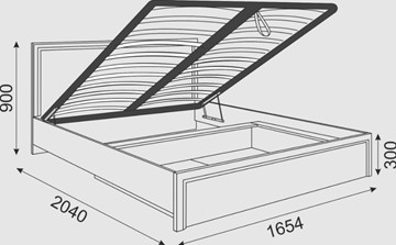 Кровать с механизмом Беатрис М08 (Орех Гепланкт) в Уссурийске - предосмотр 1