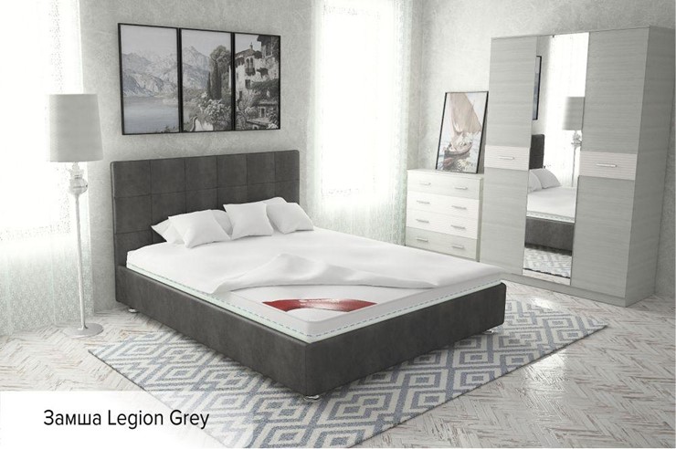 Двуспальная кровать с механизмом Капри 160х200 (с коробом) в Артеме - изображение 4