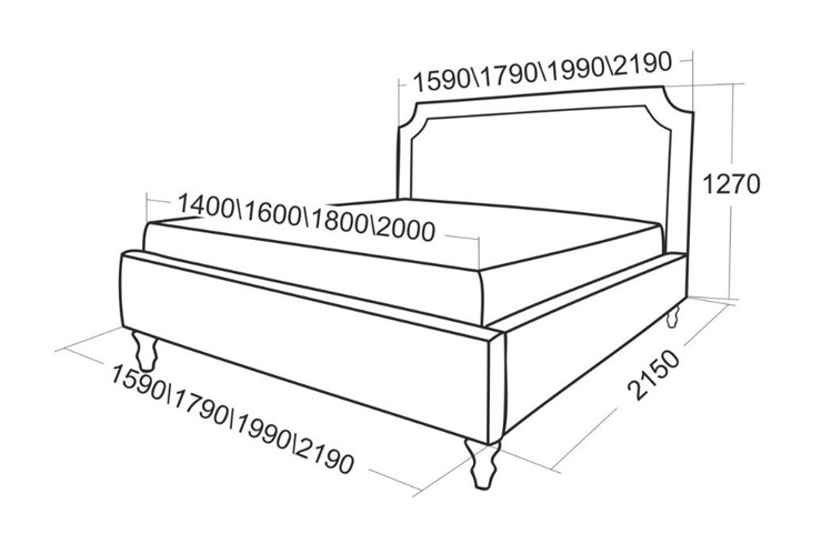 Кровать с механизмом 2-спальная Леонардо 2190 во Владивостоке - изображение 5