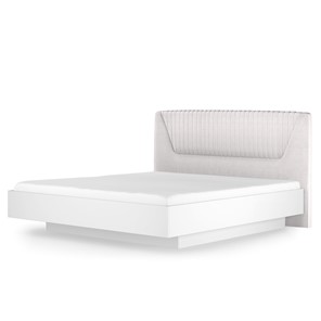 Кровать с подъемным механизмом Марсель-11 (Белый, ткань Catania white) 1400 в Находке