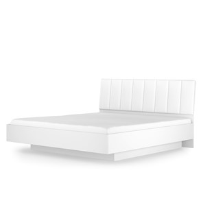 Кровать с механизмом двуспальная Марсель-7 (Белый, экокожа polo белая) 1600 в Артеме
