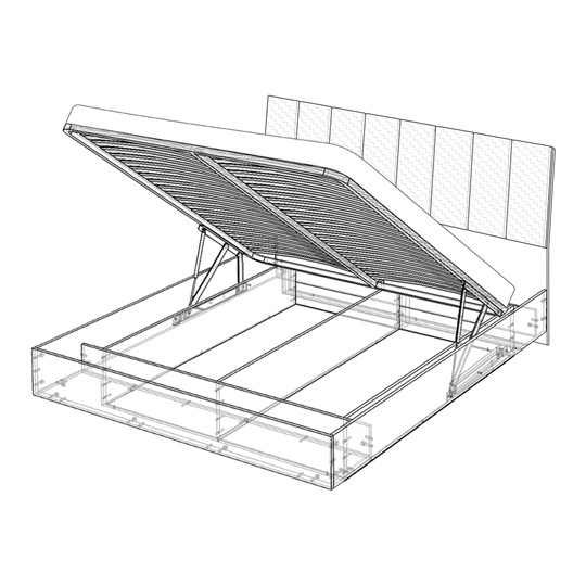 Кровать с подъемным механизмом Марсель-7 (Черный, экокожа polo чёрная) 1600 в Находке - изображение 3