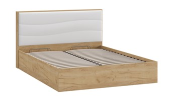 Двуспальная кровать с механизмом Миранда тип 1 (Дуб крафт золотой/Белый глянец) в Находке - предосмотр 2
