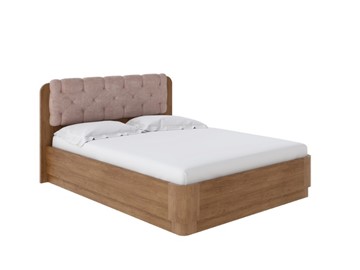 Кровать с механизмом 2-спальная Wood Home 1 160х200, Антик (сосна) с брашированием/Лофти Мокко во Владивостоке - предосмотр
