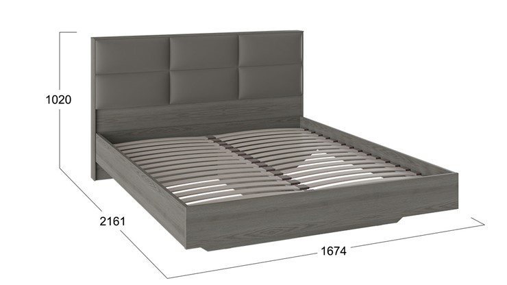 Кровать с мягким изголовьем Либерти, Хадсон/Ткань Грей СМ-297.01.001 в Уссурийске - изображение 1