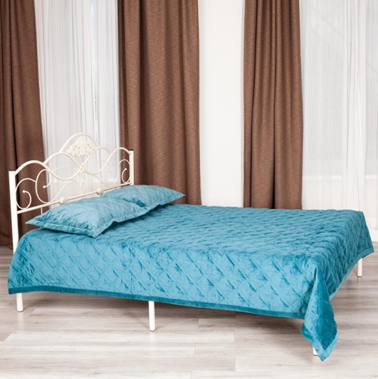 Кровать с основанием Federica (mod. AT-881) дерево гевея/металл, 160*200 (Queen bed), Белый (butter white) во Владивостоке - изображение 9