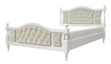 Кровать полутороспальная Жасмин (Белый античный) 140х200 во Владивостоке - предосмотр