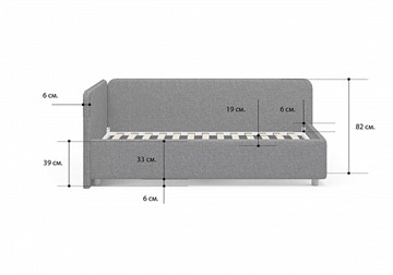 Кровать с подъемным механизмом Capri 80х190 в Артеме - предосмотр 4