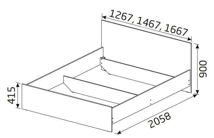 Кровать односпальная Классика 1200х2000 с ортопедическим основанием во Владивостоке - изображение 1