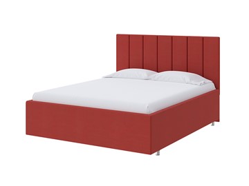 Кровать односпальная Modern Large 90х200, Велюр (Forest 13 Красный) в Уссурийске