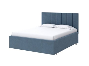 Спальная кровать Modern Large 90х200, Велюр (Monopoly Прованский синий (792)) в Артеме