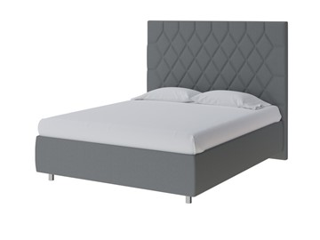Односпальная кровать Rhomby 90х200, Рогожка (Savana Grey (серый)) в Артеме
