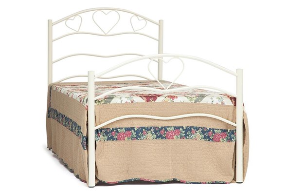 Односпальная кровать ROXIE 90*200 см (Single bed), белый (White) в Артеме - изображение
