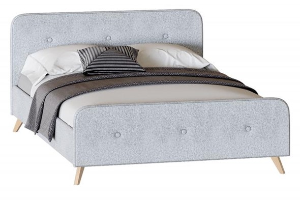 Спальная кровать Сиерра 900 (без основания) Аура серый в Артеме - изображение