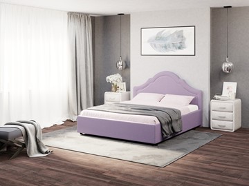 Кровать односпальная Vintage 90х200, Велюр (Forest 741 Светло-фиолетовый) в Артеме