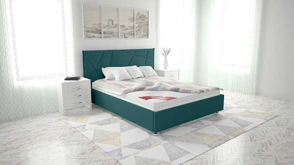 Кровать двуспальная Стелла 160х200 (с основанием) во Владивостоке - изображение