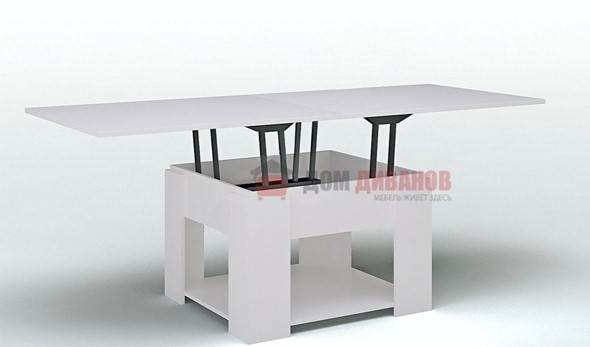 Журнальный стол-трансформер Модерн, белый глянец в Находке - изображение