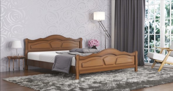 Двуспальная кровать Легенда 160*190 с основанием во Владивостоке - изображение