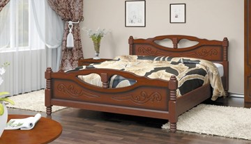 Спальная кровать Елена-4 (Орех) 160х200 в Уссурийске