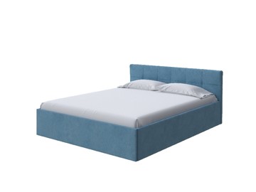 Полутороспальная кровать Domo Plus 140х200, Велюр (Monopoly Прованский синий (792)) в Уссурийске