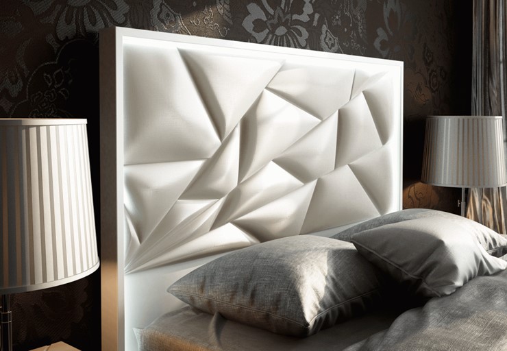 Кровать полутороспальная FRANCO KIU 1242 с LED подсветкой изголовья (160х200) в Уссурийске - изображение 9